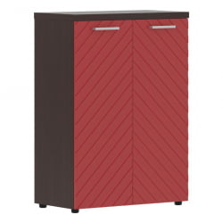 Шкаф с глухими средними дверьми и топом Torr LUX TLMC 85.1 Венге Магия Красный