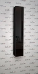 Настенный шкаф в черном стекле Хоп Шелф Стекло Венге