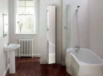 Шкаф с зеркалом Спика Шелф Белый