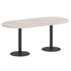 Стол овальный HOME OFFICE VR.SP-5-180.1 Денвер Светлый/Антрацит металл