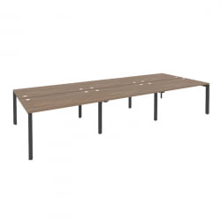 Рабочая станция на П-образном м/к ОНИКС О.МП-Д.РС-6.3.8 Дуб Аризона/Антрацит / ONIX O.MP-D.RS-6.3.8