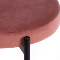 Стул REVO (mod. 7033) ткань/металл, 47х54х82 см, высота до сиденья 47 см, коралловый barkhat 15 /черный