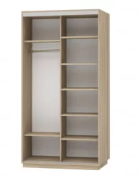 Шкаф-купе двухдверный Экспресс Дуо Экспенс 1200х2200h Ясень шимо светлый