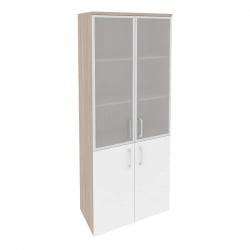 Шкаф высокий широкий ONIX O.ST-1.2R Дуб Аттик/Белый