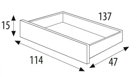 Ящик для кровати 120*60 Micuna CP-1405 white