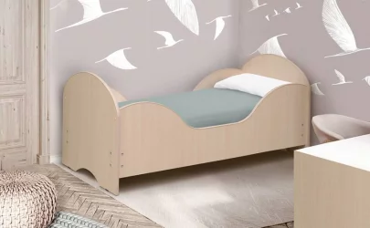 Детская кровать от 3 до 7 лет Малышка №6 600*1400 Белый