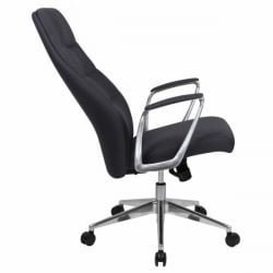 Кресло руководителя BRABIX PREMIUM Adept EX-752, синхромеханизм, алюминий, ткань, серое