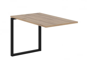 Брифинг-приставка ЕДИС ЕКБ 1167 Дуб Денвер светлый Черный / EDIS EQB