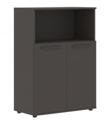 Шкаф с глухими малыми дверьми ЕДИС ЕМCС 85.3 Мокко Мокко Мокко / EDIS EMCS