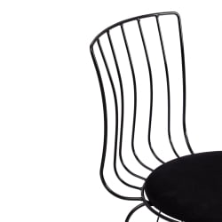 Стул LALITA (mod. 172) металл/ткань, 44 х 51.5 х 85 см, Black (черный)