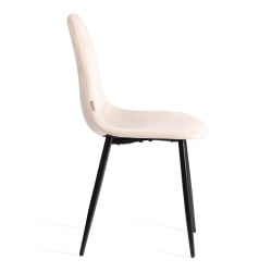 Мягкий стул BREEZE (mod. JSC-58) Велюр/металл , 44 х 53 х 86 см, creamy (кремовый) HLR 5 / черный