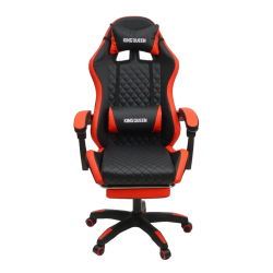 Кресло 892-1 цвет черный/красный с массажем 892-1-black-red-mass