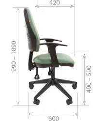 Офисное кресло для оператора CHAIRMAN 661 Бордо 15-11