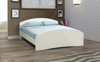 Кровать на уголках №2 1600*1900 Ясень Шимо светлый