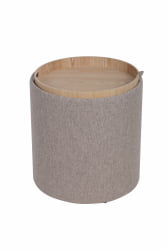 Пуф-столик с ящиком Хюгге S рогожка Бежевый