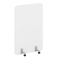 Перегородка на металлических опорах, на роликах R-line DP.R-100-150 Белый Бриллиант