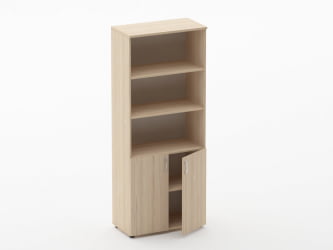 Шкаф высокий полуоткрытый Glassy 6.19.121 Венге