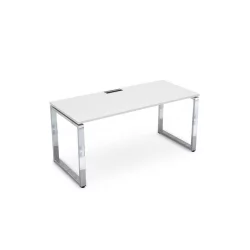 Стол рабочий, прямолинейный ГЛОСС ЛИНЕ НСР-О.008 Белый Премиум / GLOSS LINE