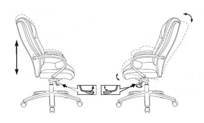 Кресло руководителя Бюрократ T-9925SL кожа Светло-коричневый Leather Eichel
