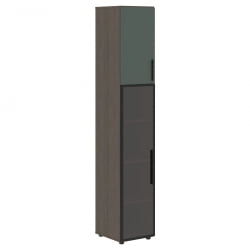 Шкаф-колонка комбинированный (левый) VELION VHCS 40.2 L Нефрит Дуб Сильвер