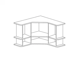 Полка угловая Ралли 859