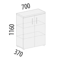 Шкаф офисный Рубин 40.75