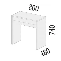 Детский стол Кашемир 900.28 Дуб Кронберг/Кашемир