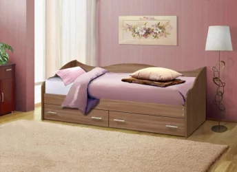 Детская кровать 190 80 Софа №1 800*1900 Вишня оксфорд