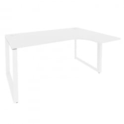 Стол эргономичный правый на О-образном м/к ONIX O.MO-SA-4R Белый Бриллиант