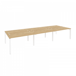 Рабочая станция на П-образном м/к ONIX O.MP-D.RS-6.3.7 Тиквуд Светлый/Белый