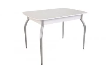 Раздвижной овальный стол Танго Белый