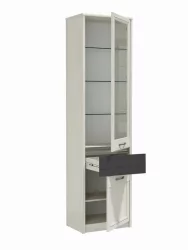 Шкаф для посуды в гостиную Лиана 45.06 Ясень анкор светлый