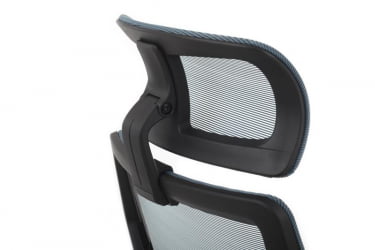 Кресло Оливер РCХ В-203АC Черный пластик/Синий / Oliver RCH W-203AC