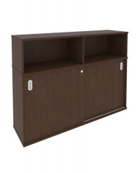 Шкаф-купе приставной Metal System Б.ШК-2 Венге/Белый