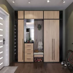 Антресоль двухдверная Неаполь ЛД 134.070.000 Черный Дуб Золотой