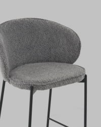 Стул полубарный Тисдейл букле темно-серый
