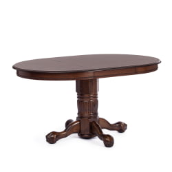 Раздвижной овальный стол Rochester -STC- (4260-STC) дерево гевея/мдф, 106 (150) х 106 х 75 см, Tobacco
