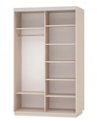 Шкаф-купе двухдверный Экспресс Дуо 1400х2200h Улица/Белый снег