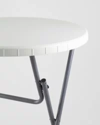 Маленький обеденный стол Кейт коктейльный Белый