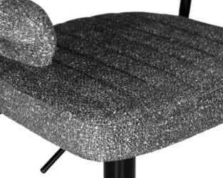 Стул барный ДОБРИН CХАРЛЙ БЛАCК (серый твид (ЛЕО11)) 2 шт / DOBRIN CHARLY BLACK (LEO11))