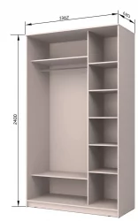 Шкаф-купе Хит-24-14-15 Аруба Венге