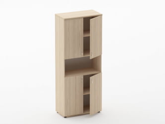 Шкаф высокий закрытый с нишей Twin 16.16.151 Туя