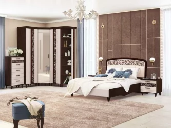 Комод Катрин 92.19 Дуб венге Белый песок Браун вуд