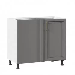 Тумба кухонная угловая 1000 Джелатто ЛД 241.090.000.096 Белый Оникс серый