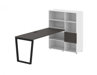 Рабочая станция EDIS EVRST 1117 Мокко Черный Белый