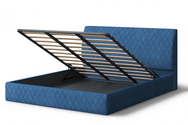 Кровать Хилтон, 2000 x 1200 мм, синий
