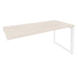 Стол-приставка на О-образном м/к к опорным элементам ОНИКС О.МО-СПР-4.7 Денвер Светлый/Белый / ONIX O.MO-SPR-4.7