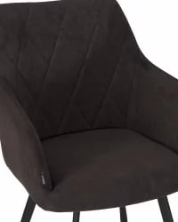 Стул обеденный DOBRIN ROBY велюр Catania Espresso