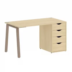 Стол письменный HOME OFFICE VR.SP-3-138.4.A Акация Лорка/Мокко металл