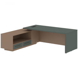 Стол руководителя левый VELION VCT 2319 L Нефрит Кобра